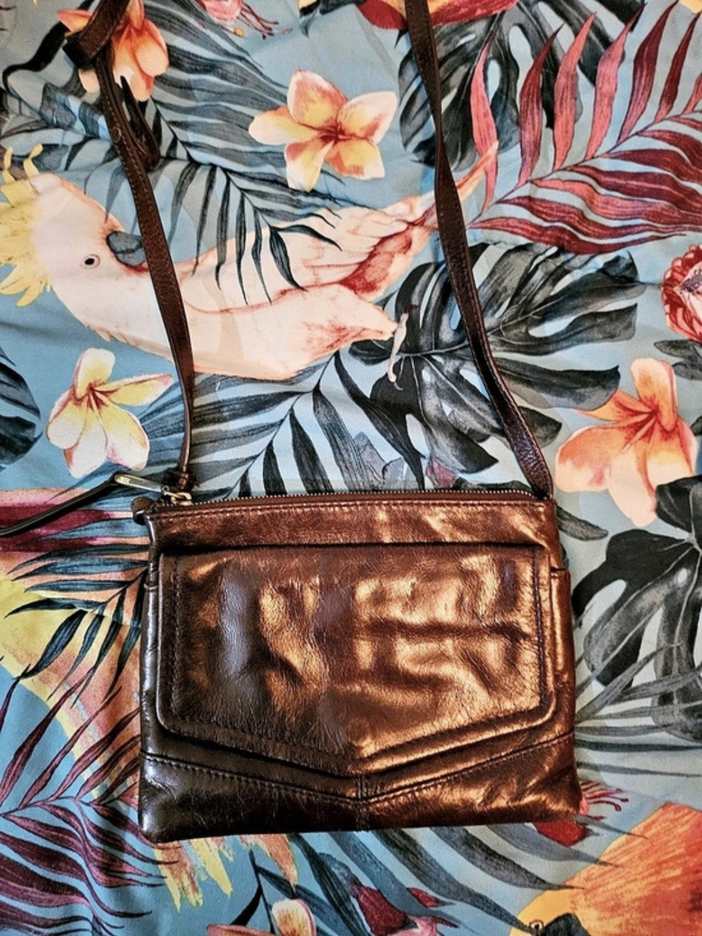 Brown Leather Crossbody Bag